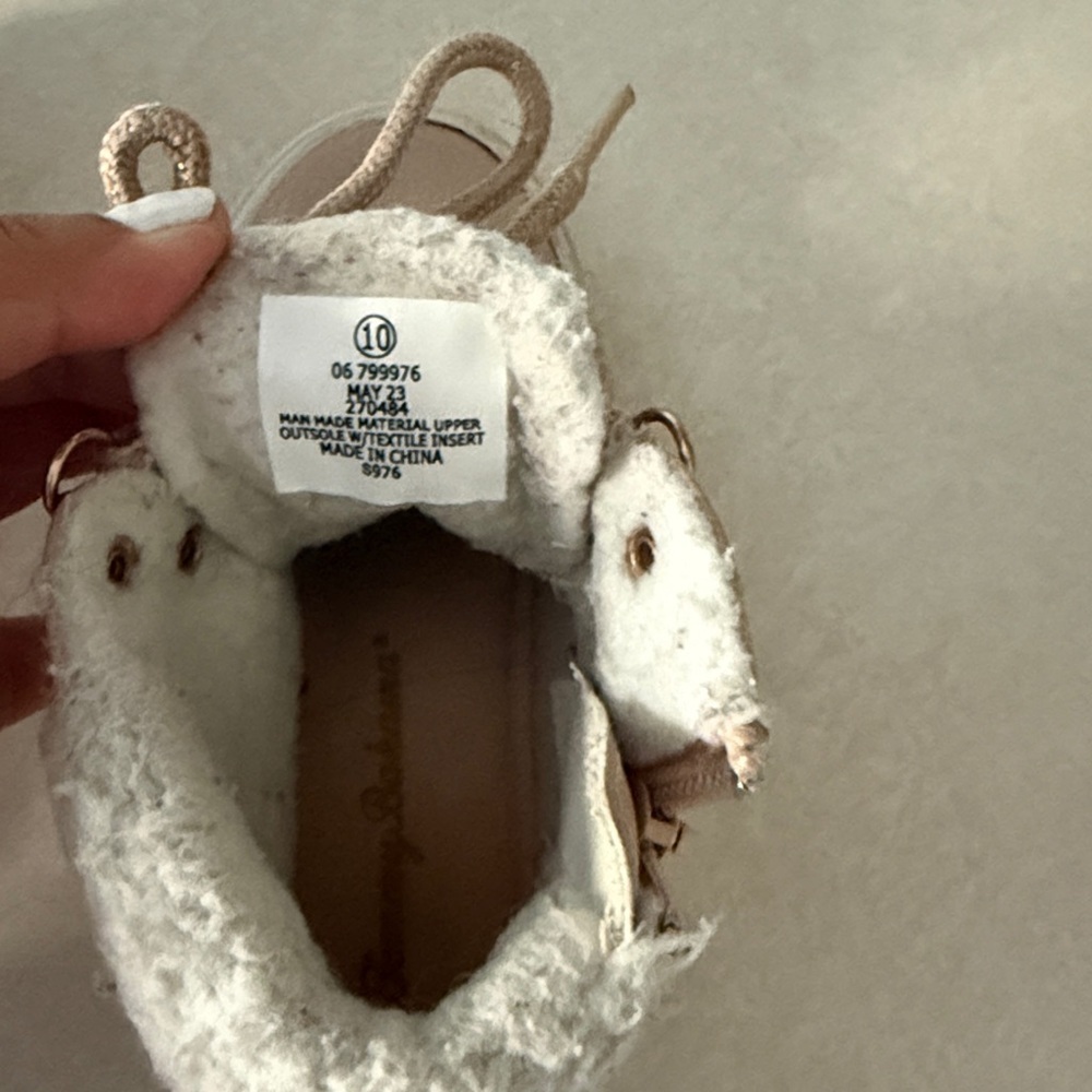 Tommy Bahama & Sperry Kids Pink Sequin Sneakers & Pink Fur High Tops Shoes 10T - Picture 7 of 11